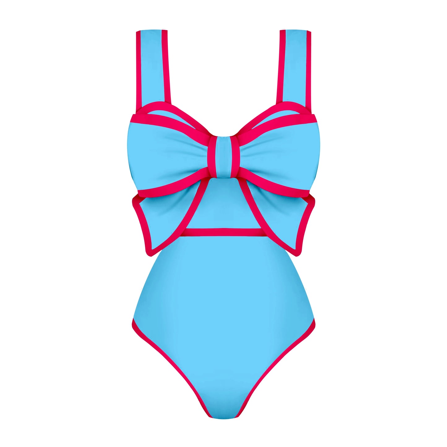 jinran 2024 New Bow Tie One Piece Swimsuit For Women Swimwear with Skirt Bathing Suit Monokini Beach Bodysuit Beach Wear