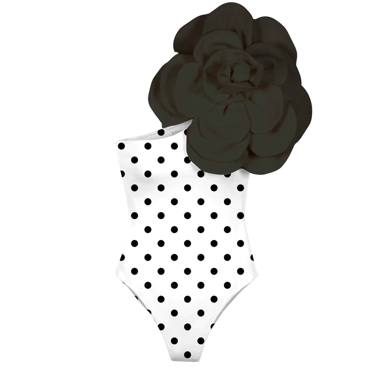 jinran 2024 3D Flower One Piece Swimsuit Women Swimwear Monokini Bodysuit Bathing Suit Belt Beach Wear