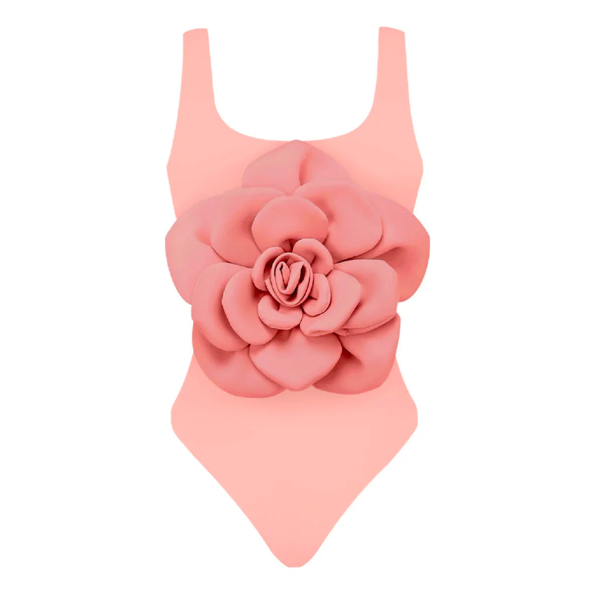 jinran 2024 3D Flower One Piece Swimsuit Women Swimwear Monokini Bodysuit Bathing Suit Belt Beach Wear