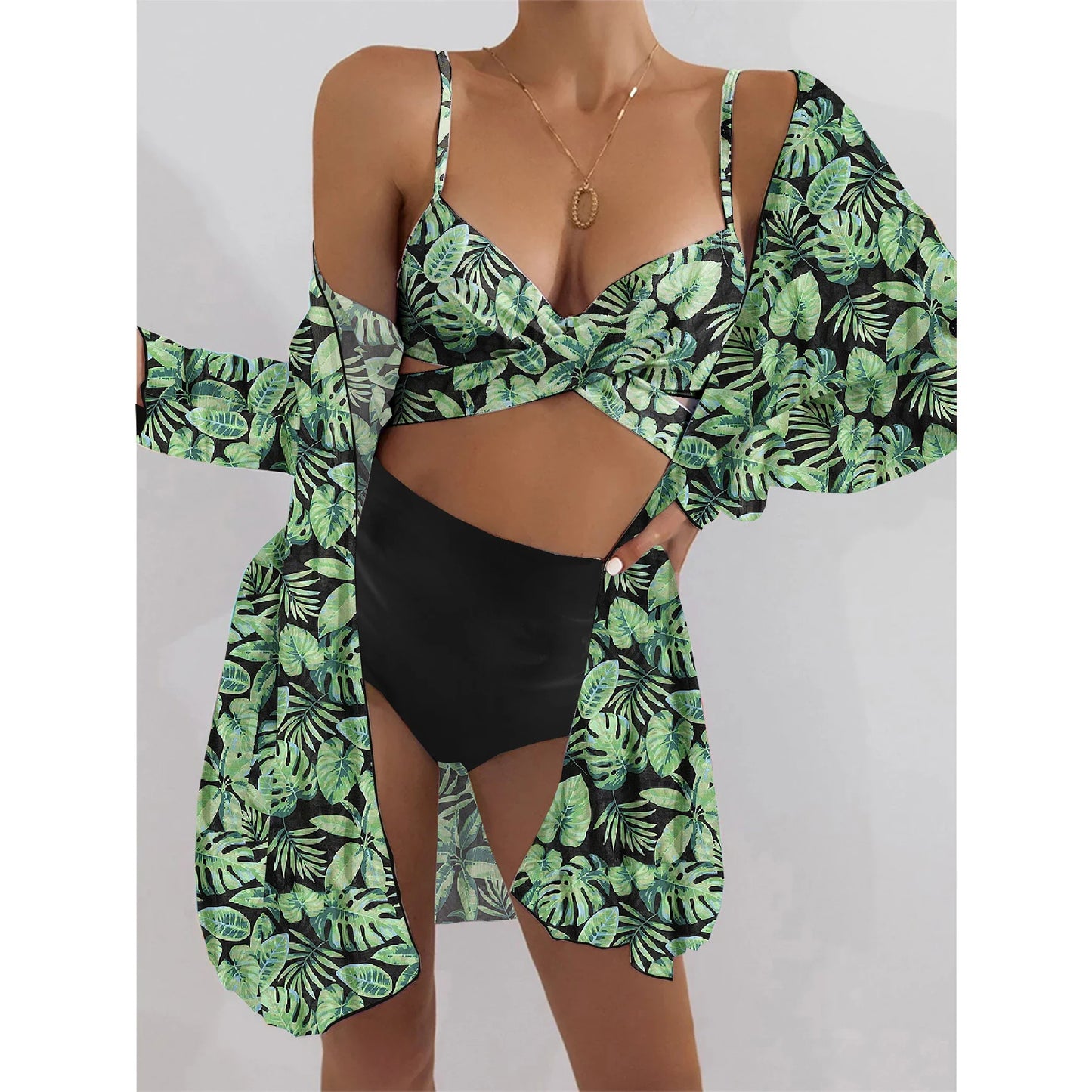 jinran New Bikini Beach Skirt Tunics for Beach Cover up Swimsuit Women Ruffle Biquini Bathing Suit Summer Beach Wear Swim Suit