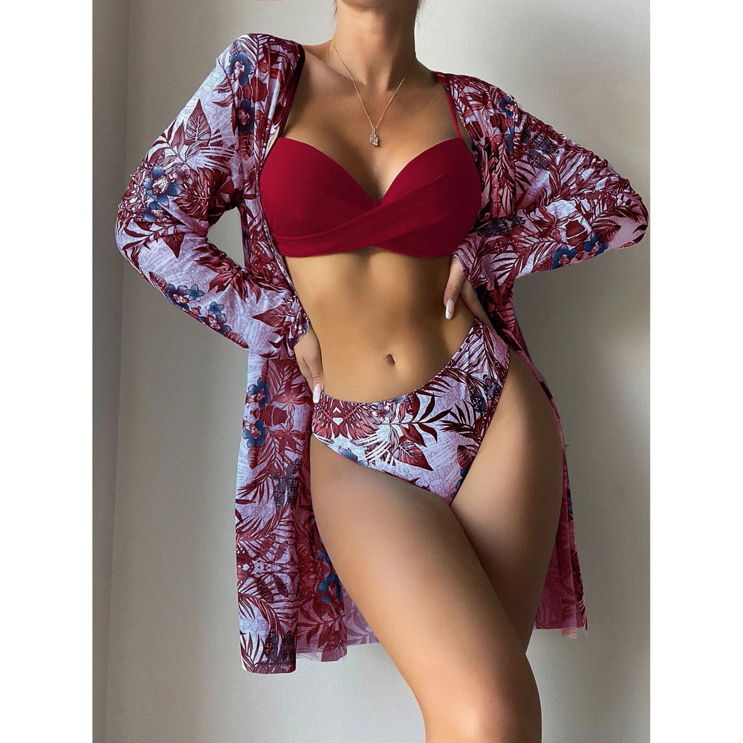 jinran New Bikini Beach Skirt Tunics for Beach Cover up Swimsuit Women Ruffle Biquini Bathing Suit Summer Beach Wear Swim Suit