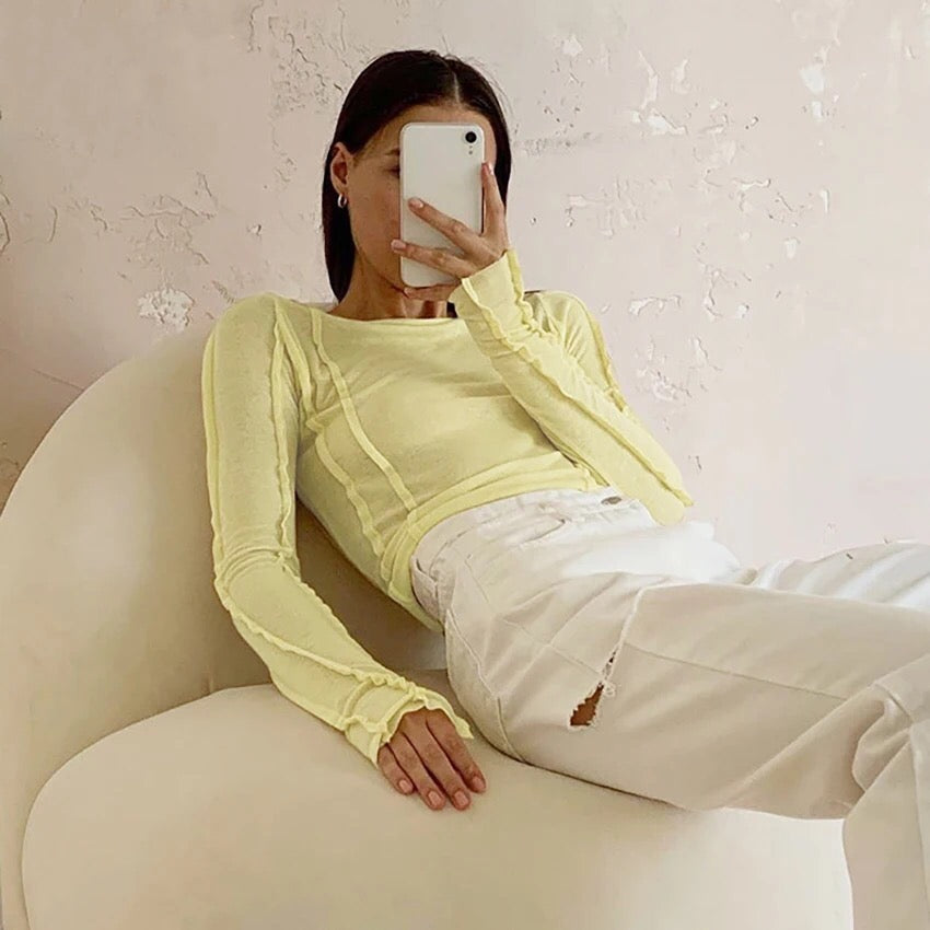 jinran 2024 MARLY KNITTED TOP