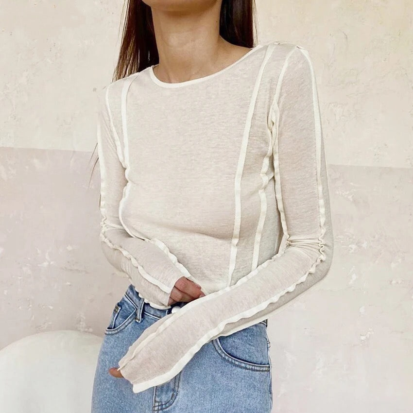 jinran 2024 MARLY KNITTED TOP