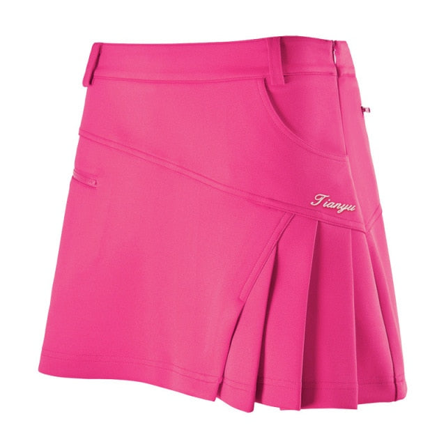 jinran Summer Women's Short Skirt Pleated Golf Skirt Casual Outdoor Sports Girls Skirt Slim Fit Badminton Tennis Skorts XS-XXL Choose