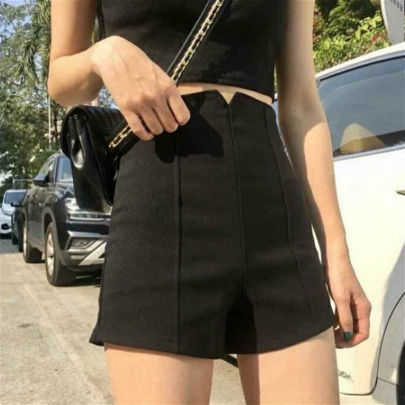 jinran Shorts Women Pius Size 5XL Ulzzang Simple Casual Elegant Office Ladies Short Summer All-match High Waist Stretch Womens Trousers
