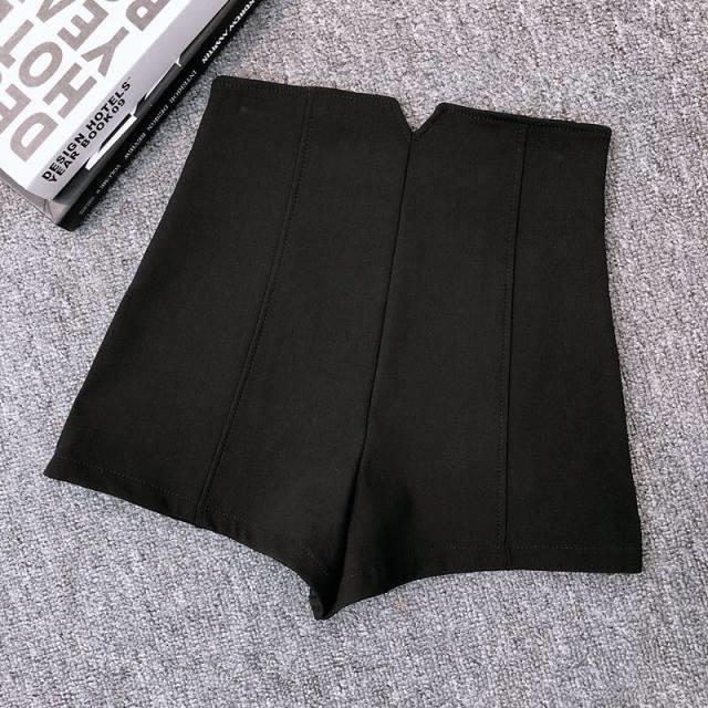 jinran Shorts Women Pius Size 5XL Ulzzang Simple Casual Elegant Office Ladies Short Summer All-match High Waist Stretch Womens Trousers