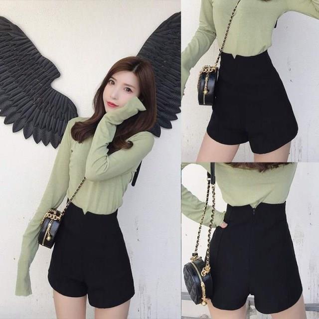 jinran Shorts Women Pius Size 5XL Ulzzang Simple Casual Elegant Office Ladies Short Summer All-match High Waist Stretch Womens Trousers