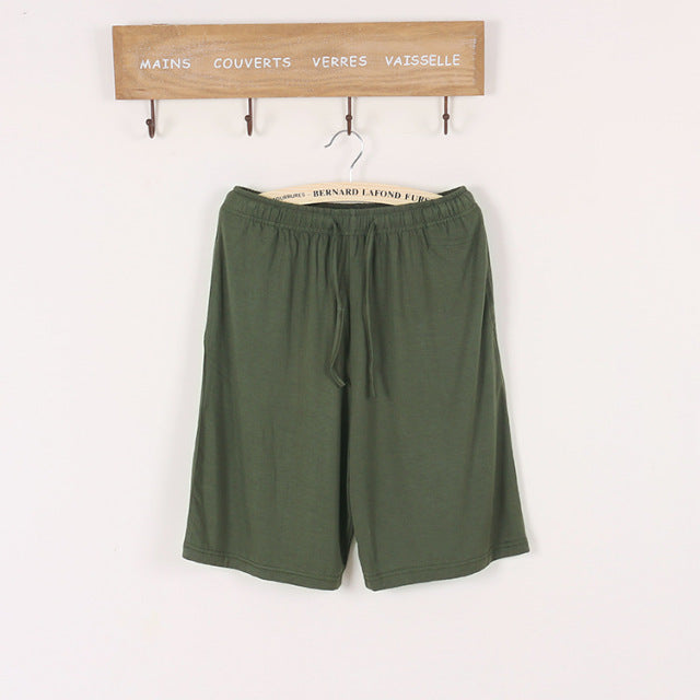 jinran New summer large size men's shorts cotton modal casual home pants thin section large size loose shorts pajamas men pajama pants