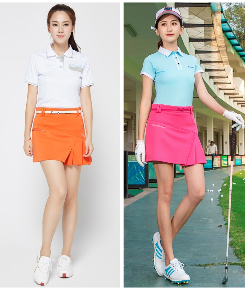 jinran Summer Women's Short Skirt Pleated Golf Skirt Casual Outdoor Sports Girls Skirt Slim Fit Badminton Tennis Skorts XS-XXL Choose