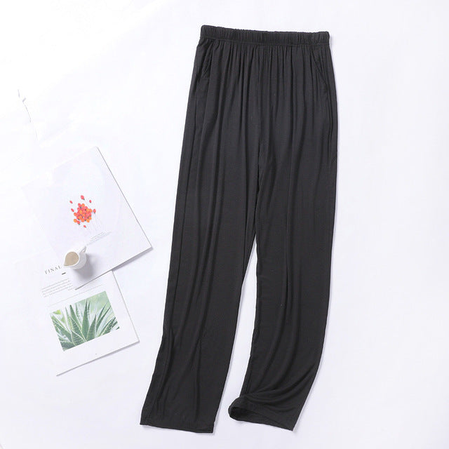 jinran New men's modal trousers thin section spring and summer home pants men's plus size home pants casual trousers pajama pants