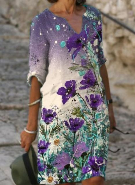 jinran Women 2021 Loose Spring Vintage Ruffles Befree Dress Large Big Printed Summer Boho Casual Party Elegant Dresses Plus Sizes