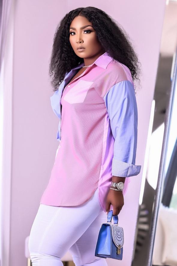jinran Spring/Summer Women'S New Collection Patchwork Color Pocket Button Soft And Comfortable Casual Style Dress 1473#