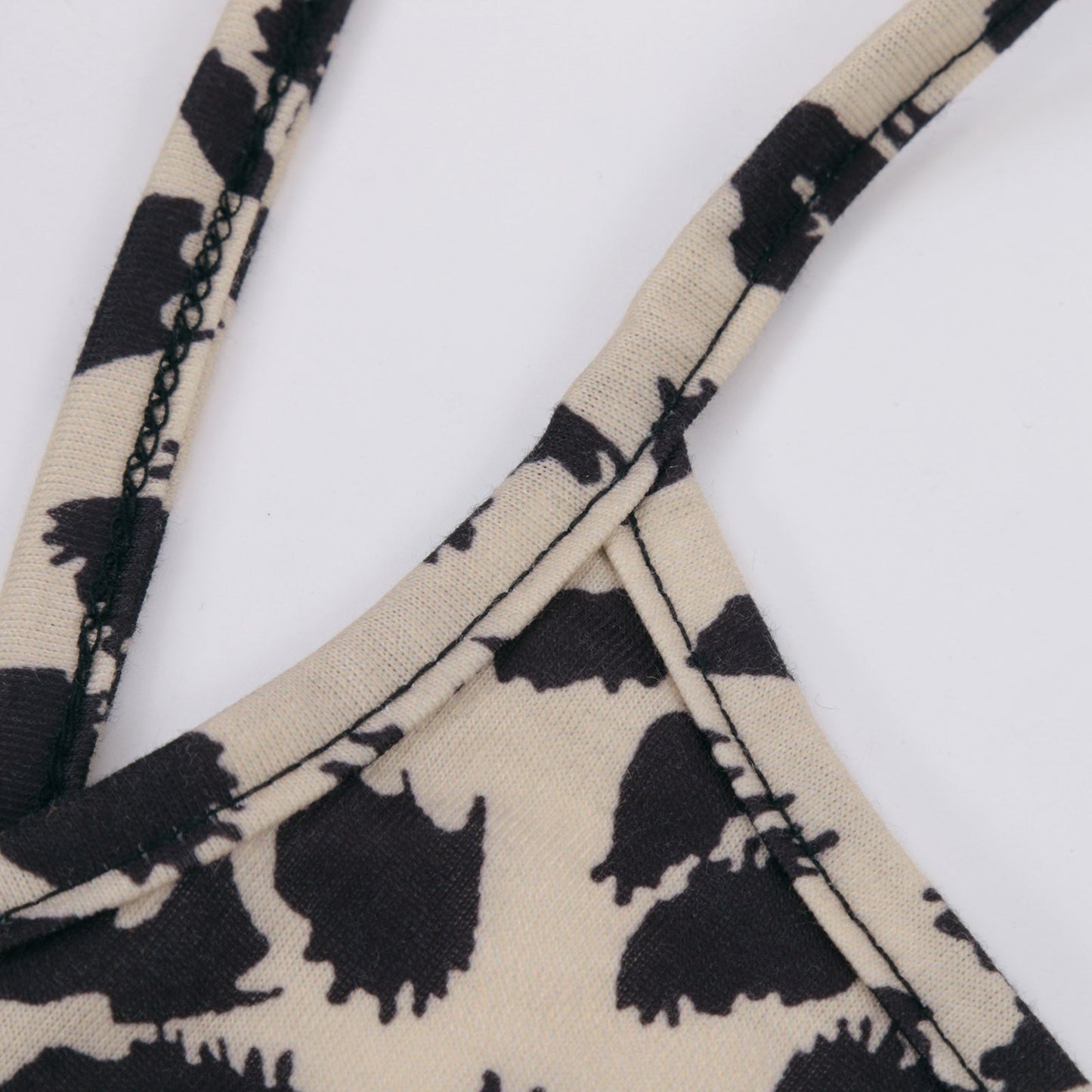 jinran Summer Casual Women's 2022 Sexy V-Neck Leopard Sling Dress Fashion Female Flower Print Beach Party Dresses Sleeveless Backless