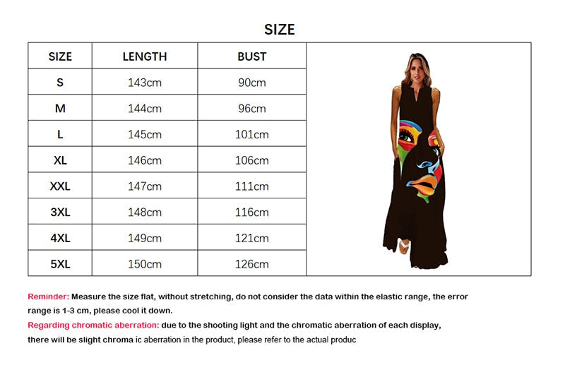 jinran Spring Summer Print Long Dress Women Beach Holiday Casual Fashion Elegant Dresses Party Sleeveless V Neck Maxi Dresses