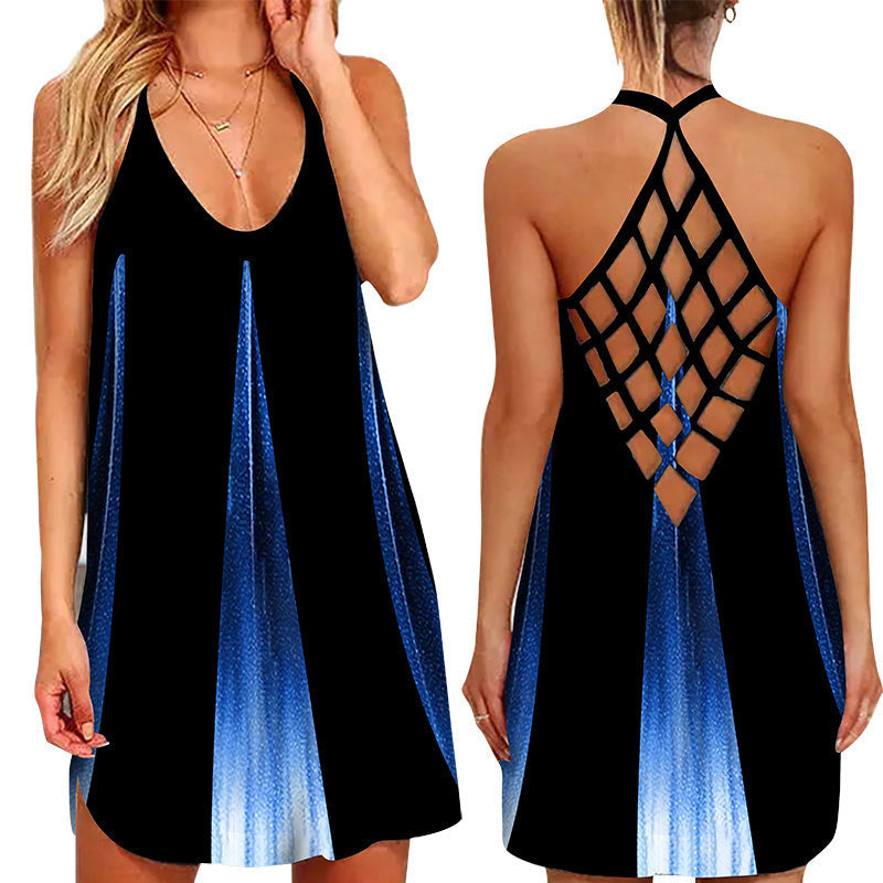 jinran Summer Tank Strap Designer Clothes Backless Casual Evening Party Sexy Women's Prom One Piece Mini Dress Beach Sundress