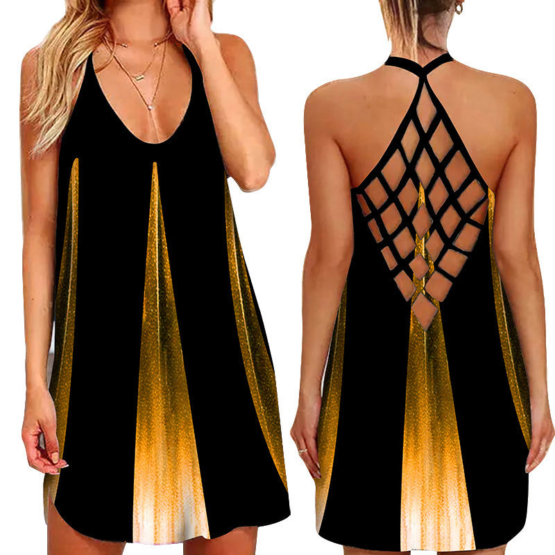 jinran Summer Tank Strap Designer Clothes Backless Casual Evening Party Sexy Women's Prom One Piece Mini Dress Beach Sundress