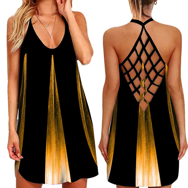 jinran Summer Tank Strap Designer Clothes Backless Casual Evening Party Sexy Women's Prom One Piece Mini Dress Beach Sundress