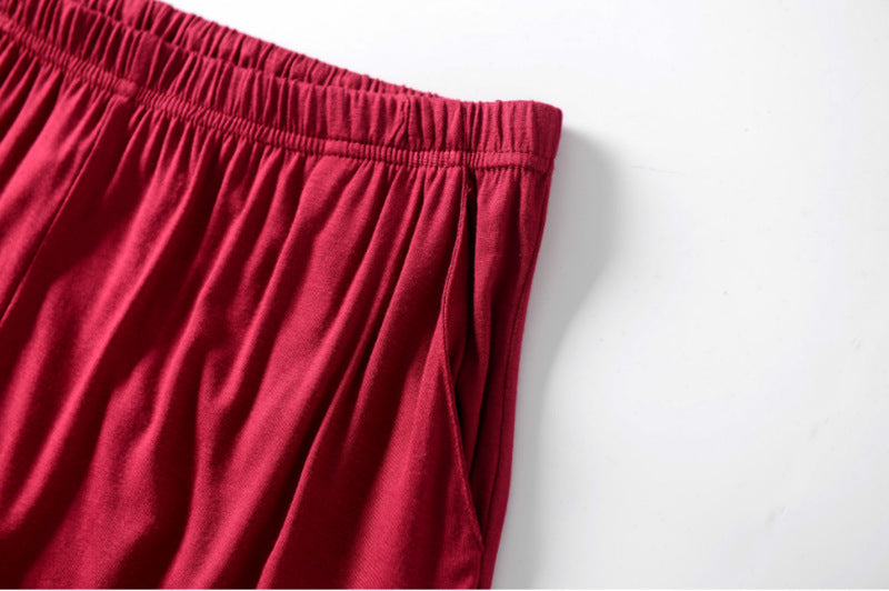 jinran New summer large size men's shorts cotton modal casual home pants thin section large size loose shorts pajamas men pajama pants
