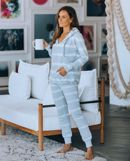 2025 spring and summer  new home casual wear two-piece set women's summer  long-sleeved trousers home suit