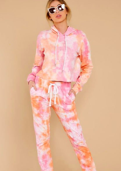 2025 spring and summer  new loungewear printed two-piece set women's summer  short-sleeved trousers home set