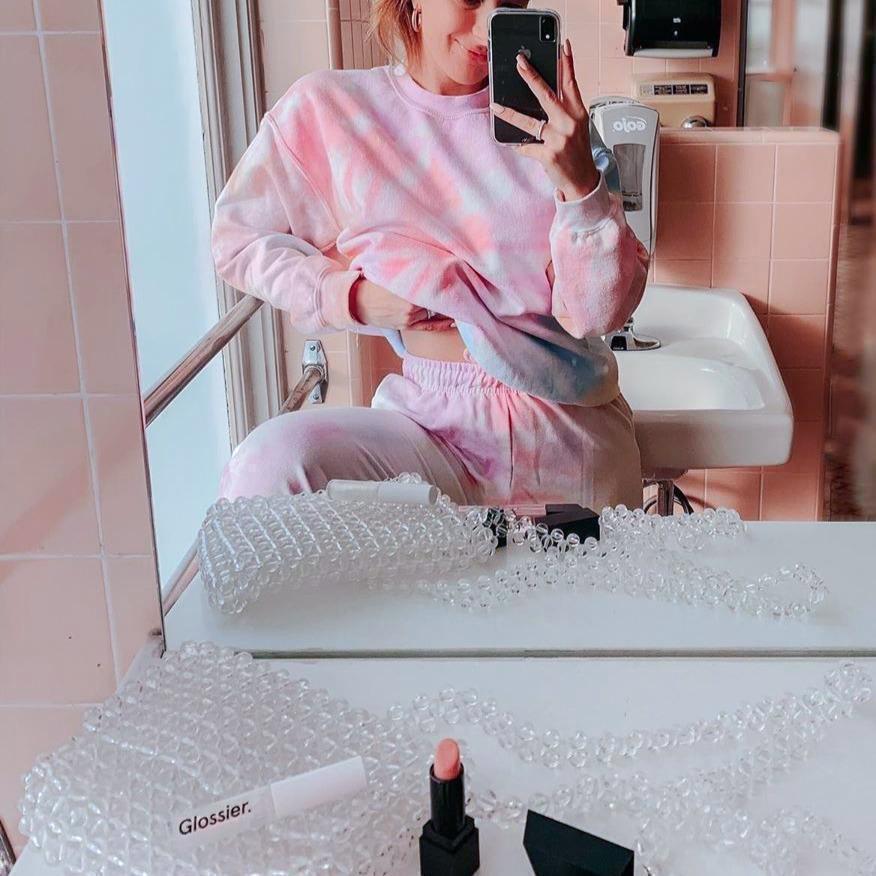 2025 spring and summer  new women's clothing printed long-sleeved trousers two-piece  home suit loungewear