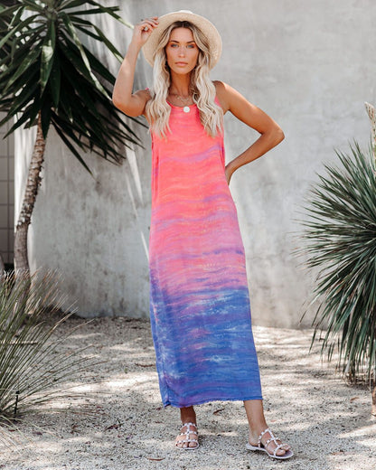 2025 spring and summer new  New loungewear casual vest long skirt summer  loose vest home long skirt