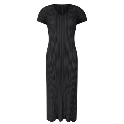 Gentle wind dress women's summer high sense 2025 summer dress new fashion women's temperament waist thin folds