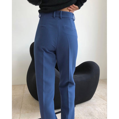 jinran men fall outfits Autumn and Winter New Large Long Leg Ol Modern Simple Fashionable High Waist Straight Suit Pants Loose Slimming Casual Trousers for Women