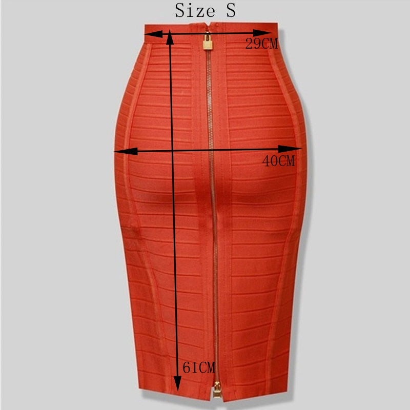 jinran New Bandage Skirts Women Bodycon Woman Skirts Sexy Harajuku Party Club Elegant Celebrity Pencil Skrit Plus Size XL