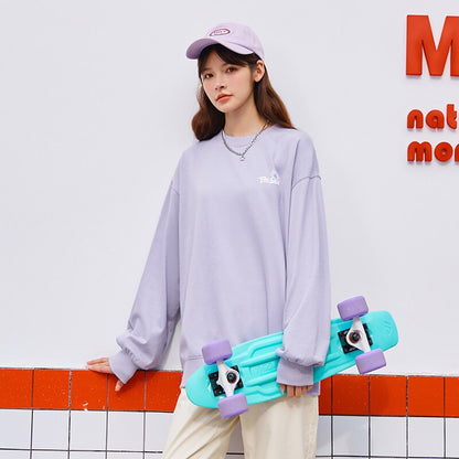 jinran Sweatshirt Women Autumn New Purple Tops Ladies Lazy Sweet Cool Thin Women'S Hoodie