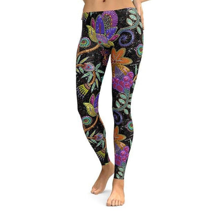 jinran 2022 new Flower S-5XL Leggings Women Plus Size  Workout Legging Spandex Leggins Fitness Leggin Seamless Activewear Holographic