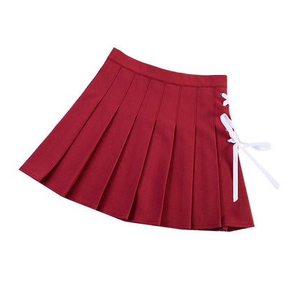 jinran Summer Women Pleated Skirts High Waist Female Mini Skirt Harajuku Preppy Style Ladies Plaid Skirts Sweet Girls Dance Mini Skirt