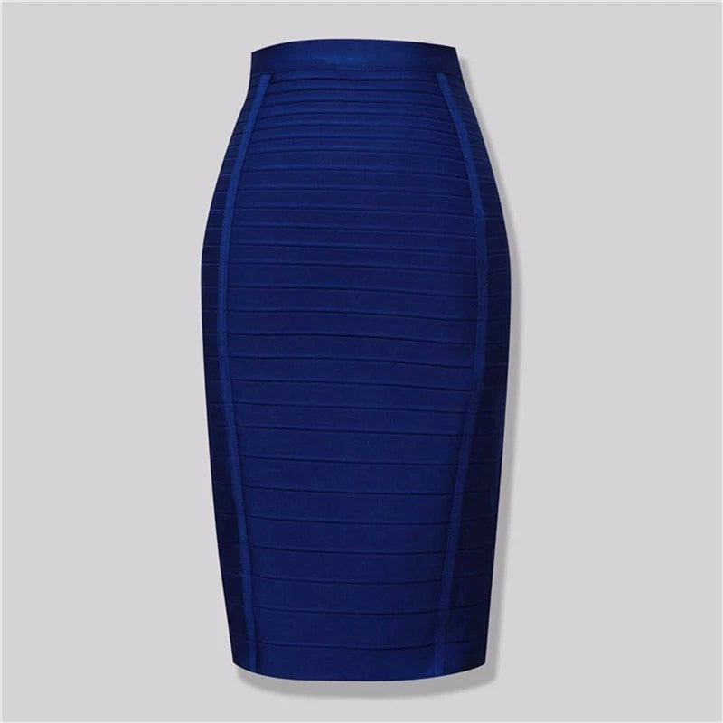 jinran New Bandage Skirts Women Bodycon Woman Skirts Sexy Harajuku Party Club Elegant Celebrity Pencil Skrit Plus Size XL