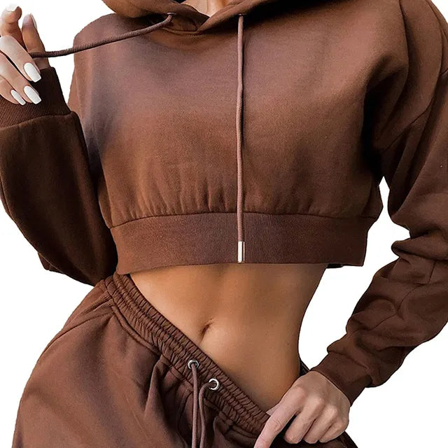 jinran - Fashion Women Outfits Set Spring Autumn New Tracksuit Hoodies Sweatshirt Sweatpants Casual Sports 2 Piece Set Sweatsuits