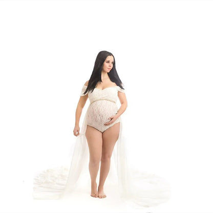 nvxiot  -  Sexy Maternity Photo Shoot Bodysutis Dresses Outfits Pregnancy Photoraphy Dress with Jumpsuit Maternity Photograhy Bodysuit