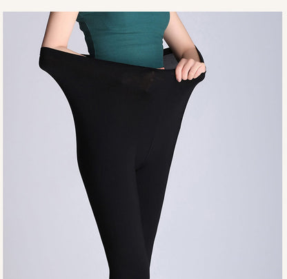 jinran Leggings for Women High Elasticity Plus size Female Casual Solid Color Autumn Modal Summer Trousers Ladies Legging