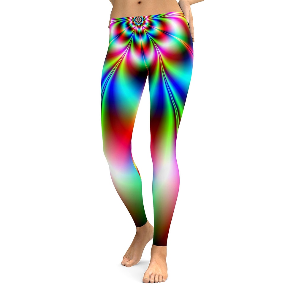 jinran 2022 new Flower S-5XL Leggings Women Plus Size  Workout Legging Spandex Leggins Fitness Leggin Seamless Activewear Holographic