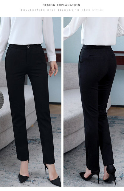 jinran Korean Version Of Professional Trousers Women'S Straight Tube New Spring And Autumn Slim And Vertical Formal Nine Point Pants