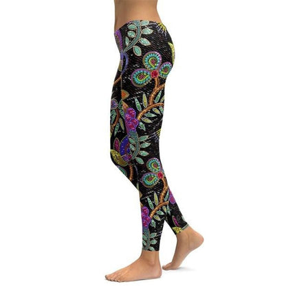 jinran 2022 new Flower S-5XL Leggings Women Plus Size  Workout Legging Spandex Leggins Fitness Leggin Seamless Activewear Holographic