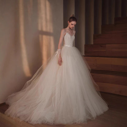 lace Mori super fairy retro main wedding dress 2025 new bride thin high-end go out light yarn small trailing