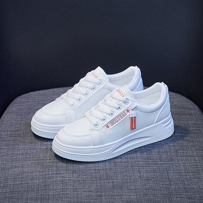 2025  ins tide white shoes women's  spring new Korean version of student running shoes board shoes women's breathable casual shoes QR661