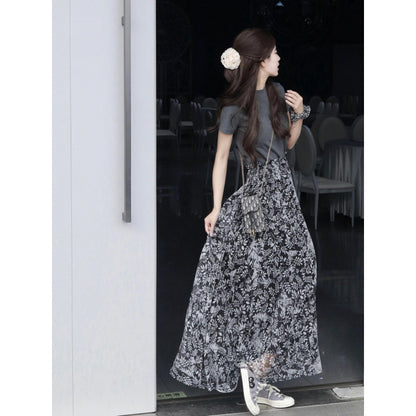 2025 new early spring wear a complete set of high-end age-reducing temperament shirt skirt fashion two-piece suit women