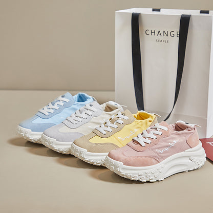 2025  ins breathable dad women's shoes  summer new student training sports shoes women's mesh Korean version shoes P007