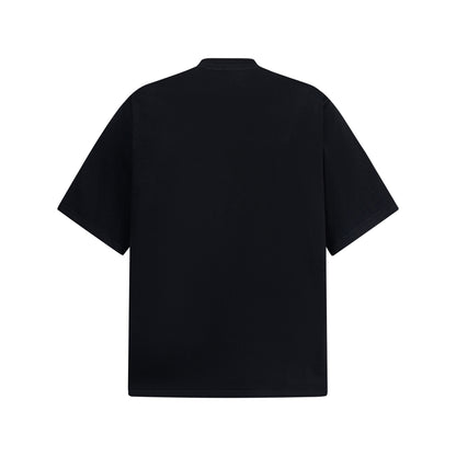 2025 2644 2025n Street 2025 Vintage Creative Character Design Men's Loose High Sense Heavy 300 Short Sleeve T-Shirt