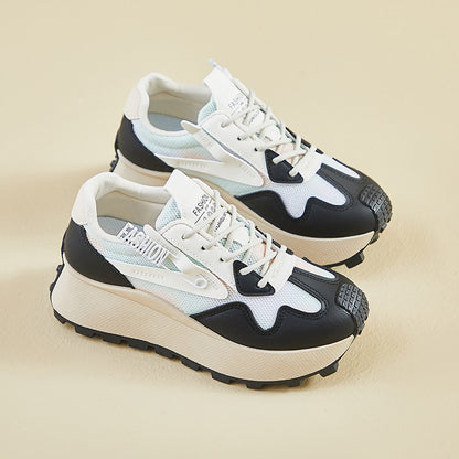 2025  ins Korean version of the new Forrest Gump shoes women's  spring student running sports platform heightening casual shoes HL873-1
