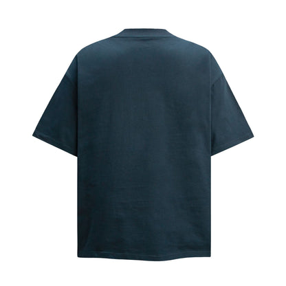 2025 6096 2025n Street 2025 Summer Letter Bead Design Men's Loose Premium Crew Neck Short Sleeve T-Shirt