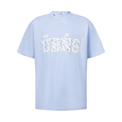 2025 ST501 2025n Street 2025 Summer Patch Embroidery Design Men's Loose Senior Sense Neutral Short Sleeve T-Shirt