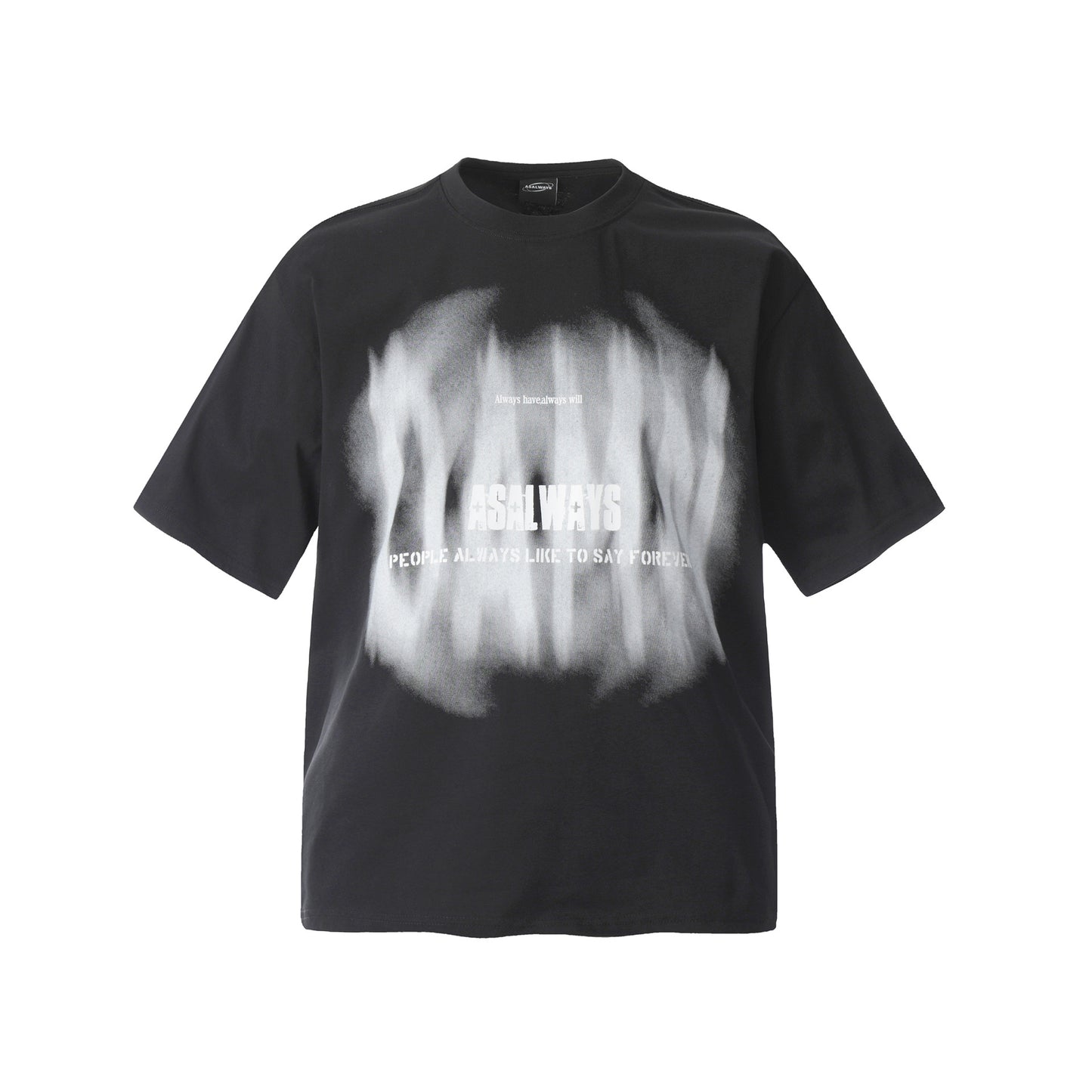 2025 F6621 2025n Street Vintage 2025 Summer Unreal Letter Design Premium Men's Loose Short Sleeve T-Shirt