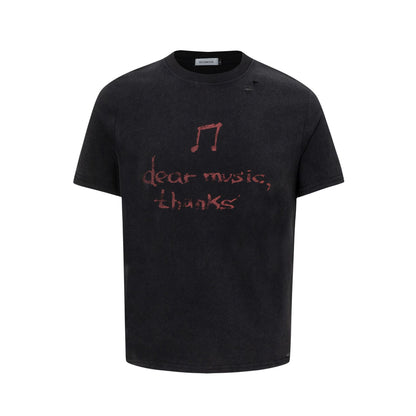 2025 27311 2025n Street 2025 Summer Neutral Hand-painted Letter Design Men's Small Board Premium Short Sleeve T-Shirt
