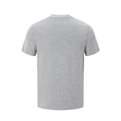 2025 27313 2025n Street 2025 Summer Neutral Solid Color Small Version Design Men's Slim Fit Premium Short Sleeve T-Shirt